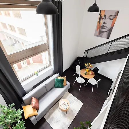 2-Room Loft-Apartments I 6 Guests I Metro I Karlin *